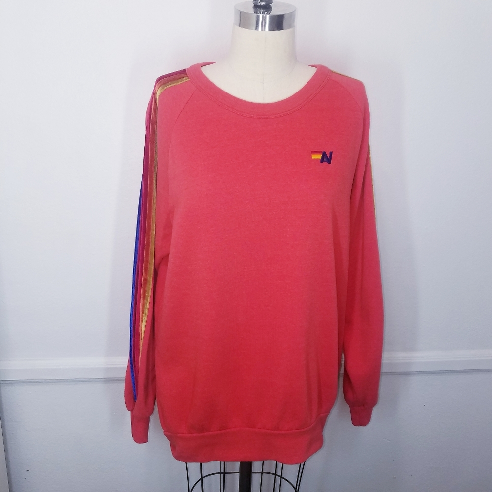 Aviator Nation | Pink Sweatshirt , L